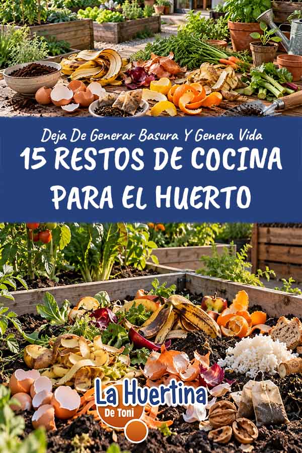 15 restos de cocina para aprovechar en el huerto