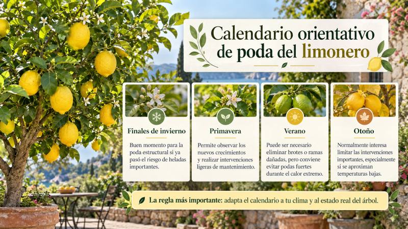 Calendario de poda limonero