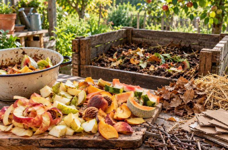 restos de frutas