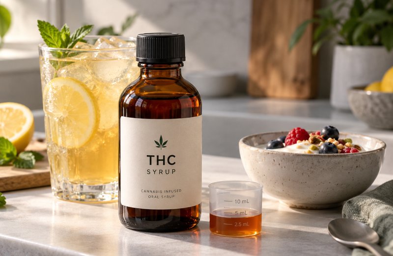 sirope con thc postres